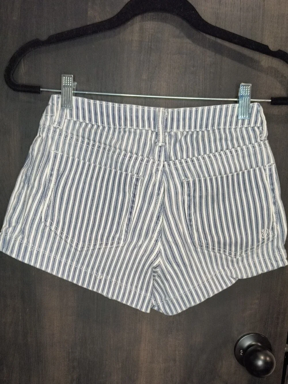 Blue & White Striped Women’s Shorts, Size 5